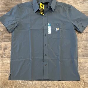 Carhartt Men's Charcoal Button Down Shirt